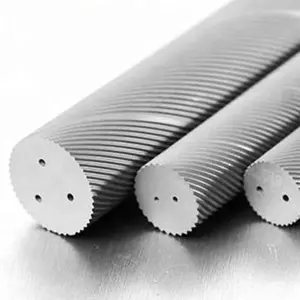 Tungsten Carbide Rods with two helix coolant holes and 30 or 40 degree blank or h5/h6 ground