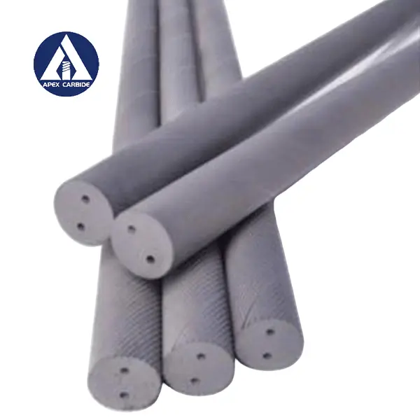 Tungsten Carbide Rods with two helix coolant holes and 30...